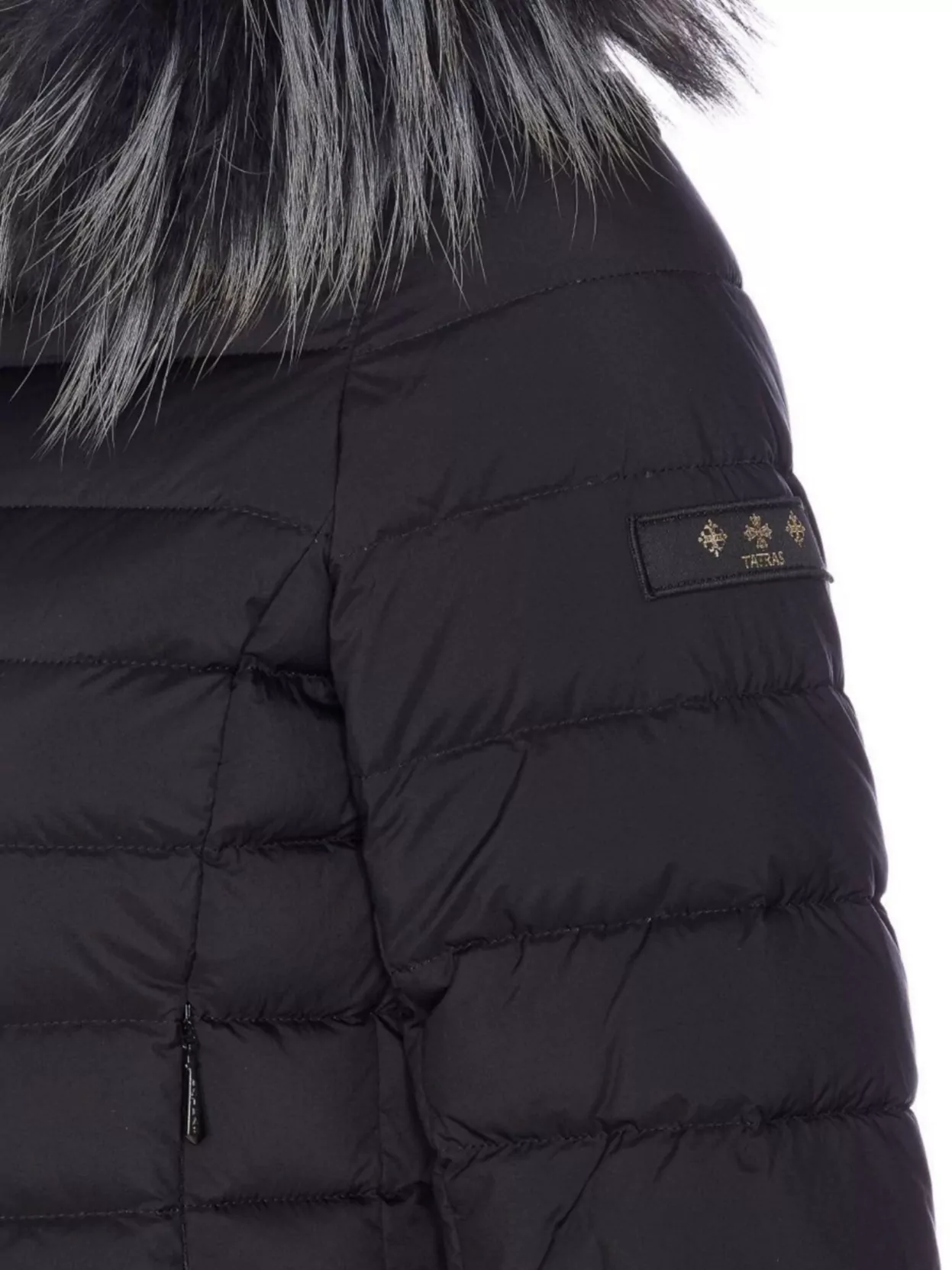 Tatras Hooded Quilted Jacket With Removable Fur Trim