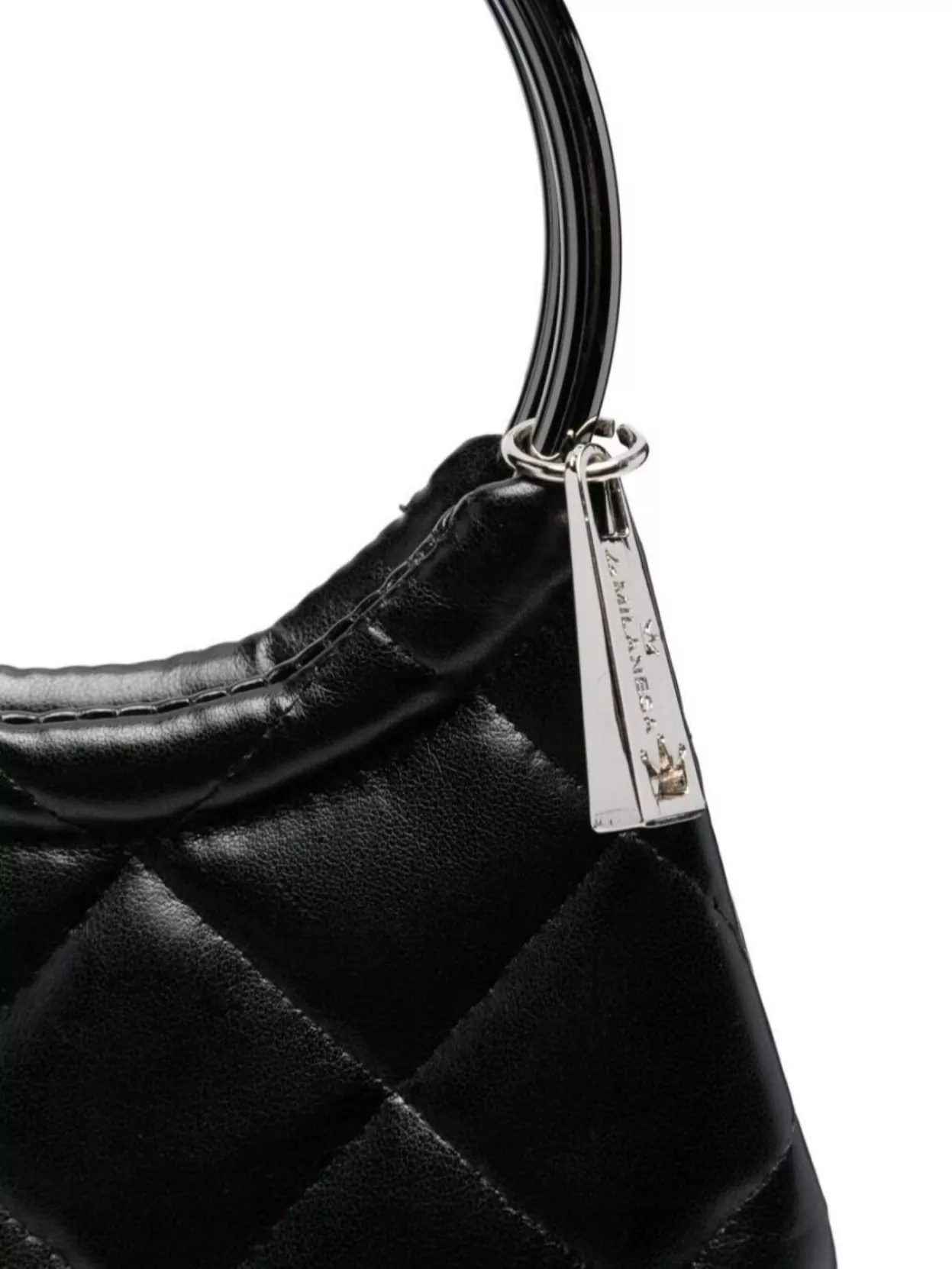 La Milanesa Circular Handle Fringe Tote Bag