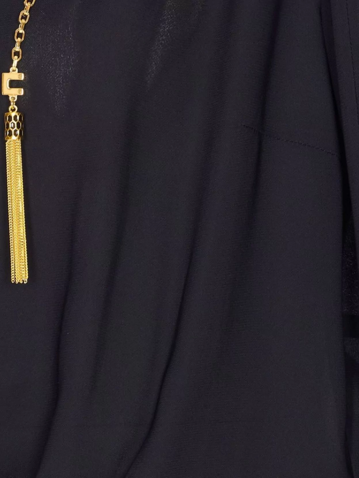 Elisabetta Franchi Bodysuit Style With Gold Chain Detail
