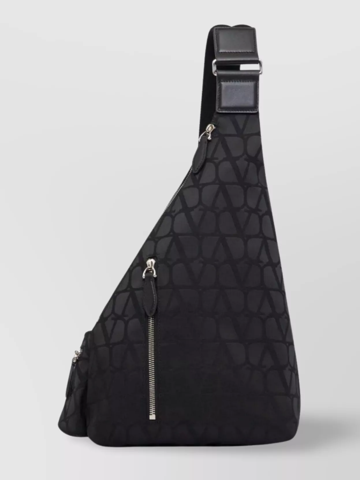 Shop Valentino Versatile Shoulder Bag With Adjustable Strap In Black