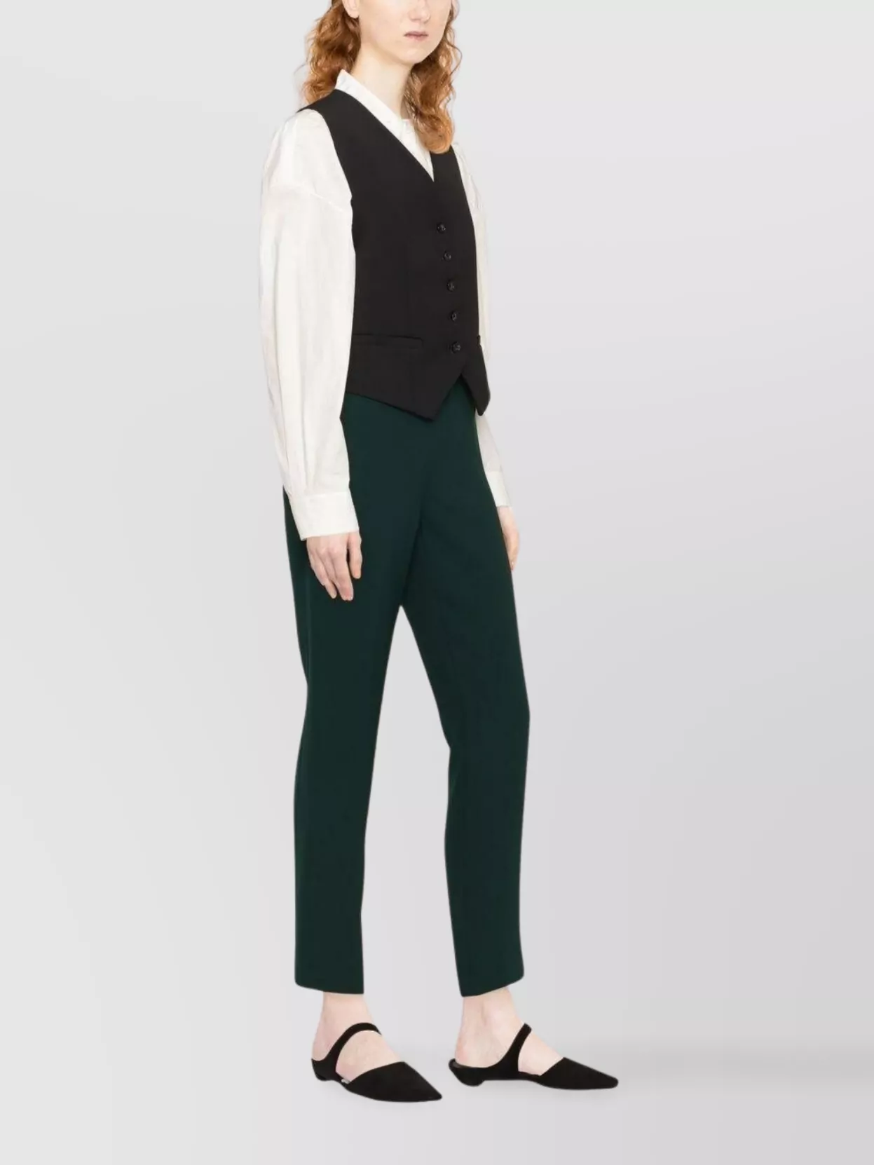 P.a.r.o.s.h Trousers Cropped Elasticated Waistband