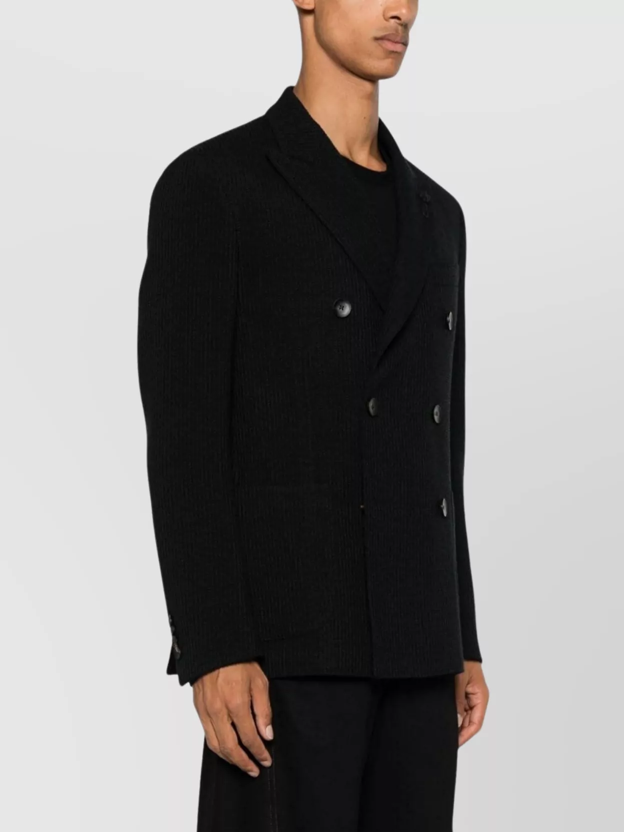 Lardini Wool Blend Jacket Dart Detailing