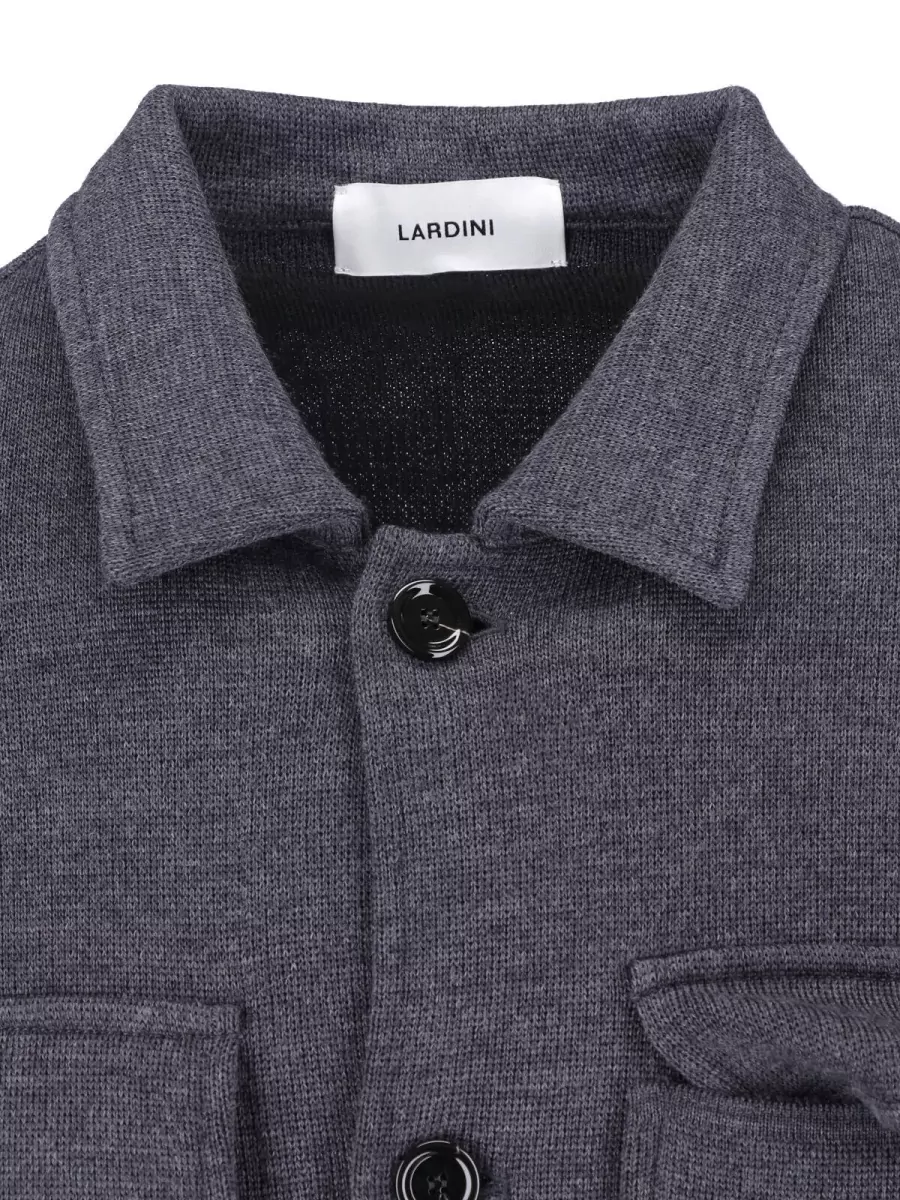 Lardini Virgin Wool Shirt Jacket