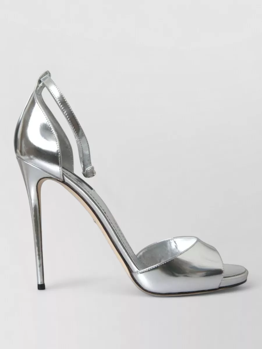 Dolce&Gabbana Leather Stiletto Heel Sandals