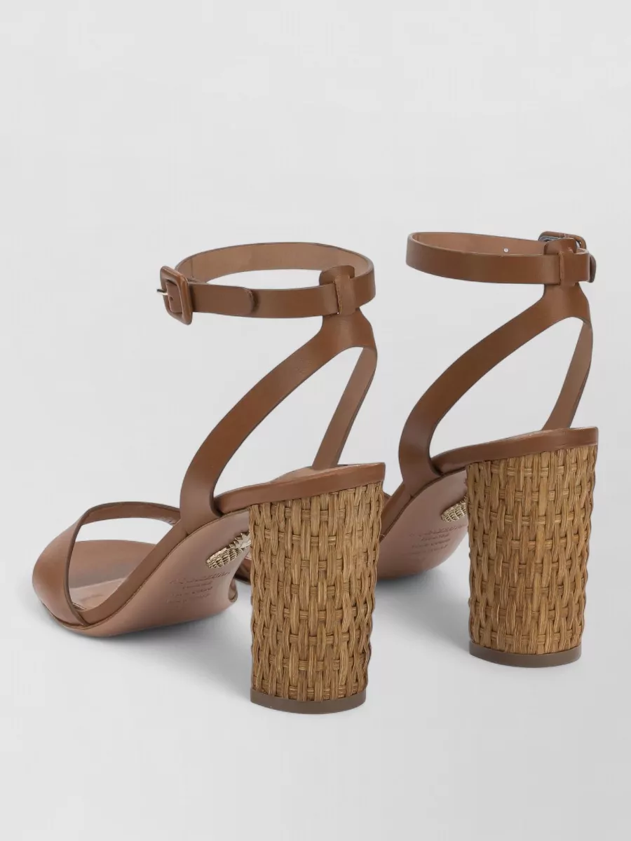 Aquazzura Leather Sunseeker 85Mm Sandals