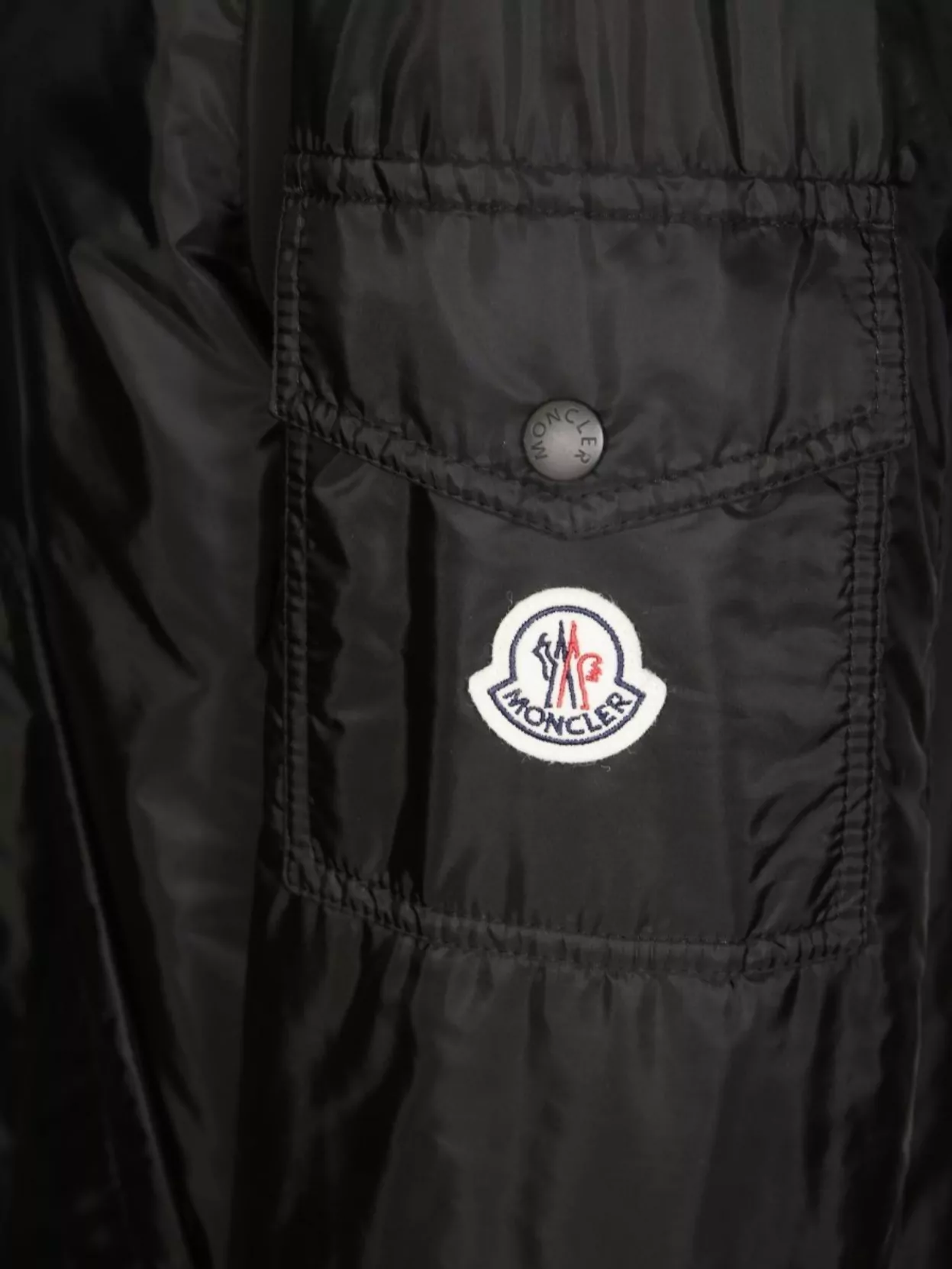 Moncler Hooded Jacket With Side Pockets And Cuffs