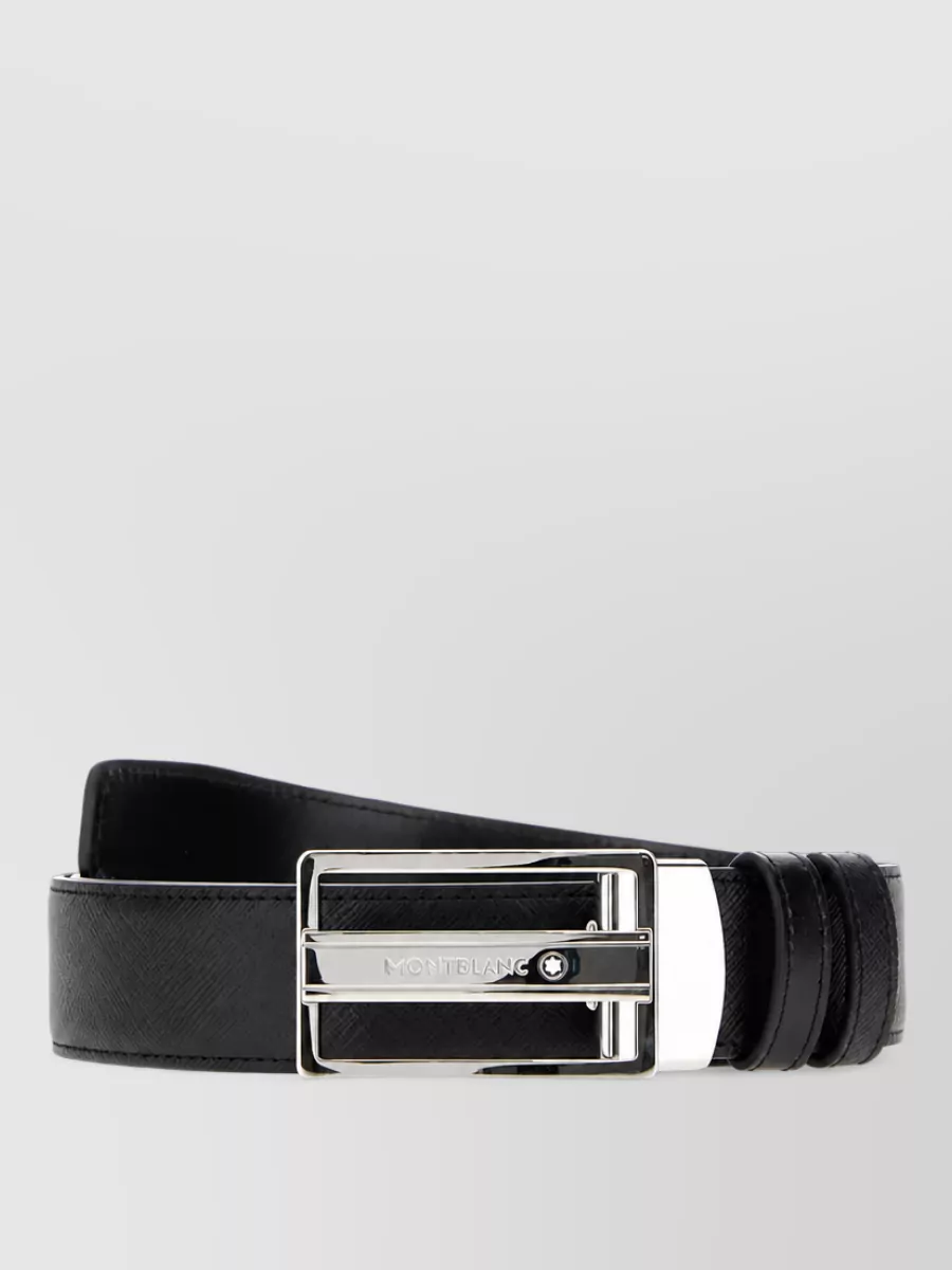 Montblanc leather reversible belt