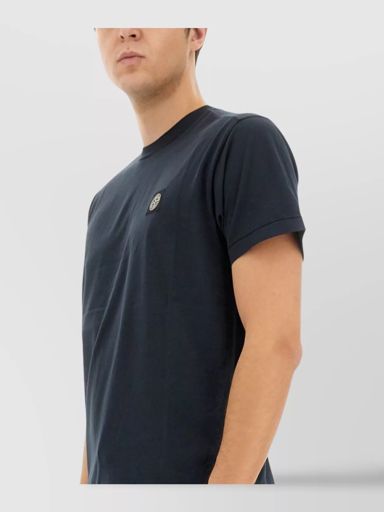 Stone Island Logo Crew Neck Short Sleeve T-Shirt