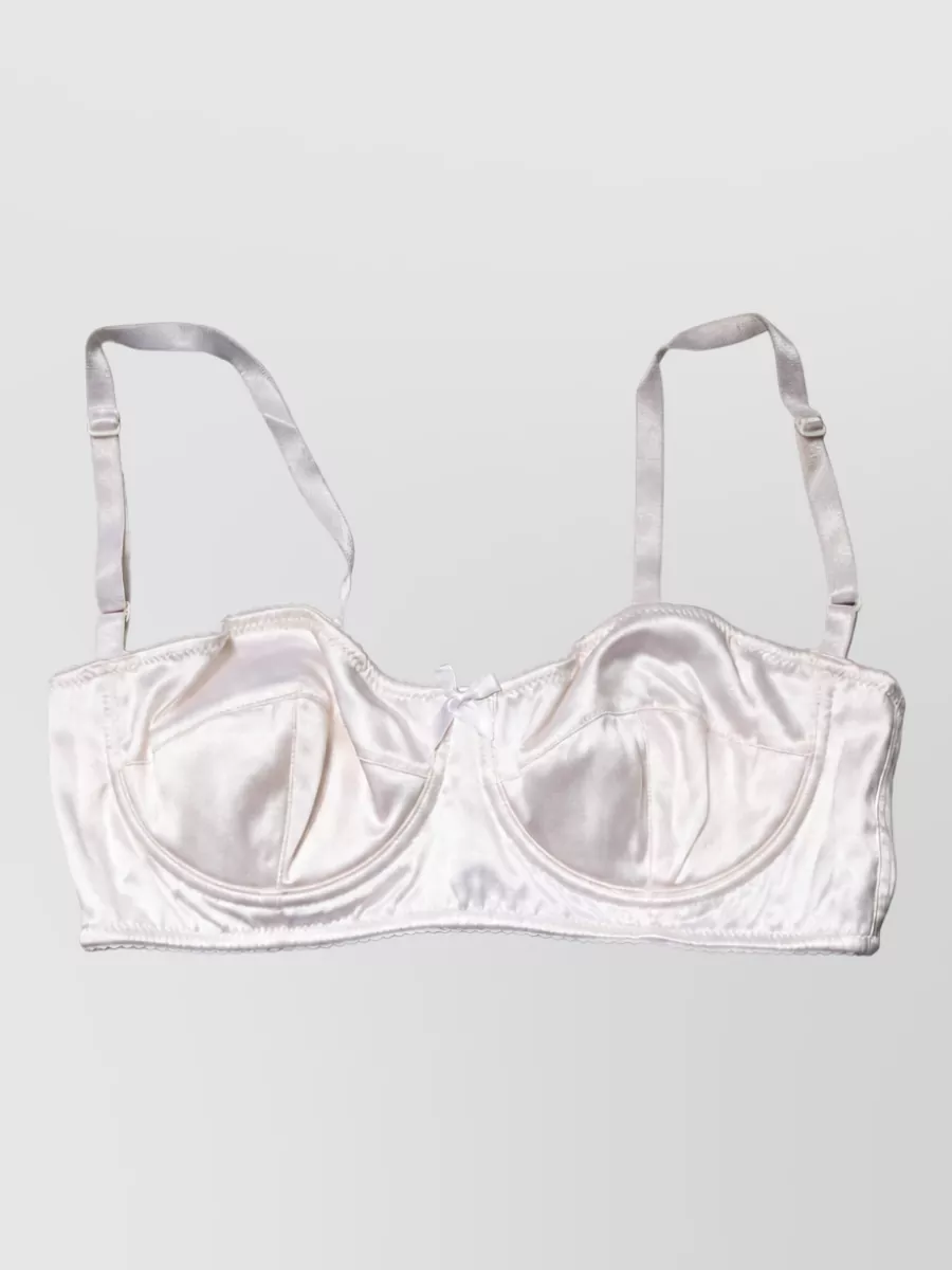 Dolce&Gabbana silk underwire balconette bra
