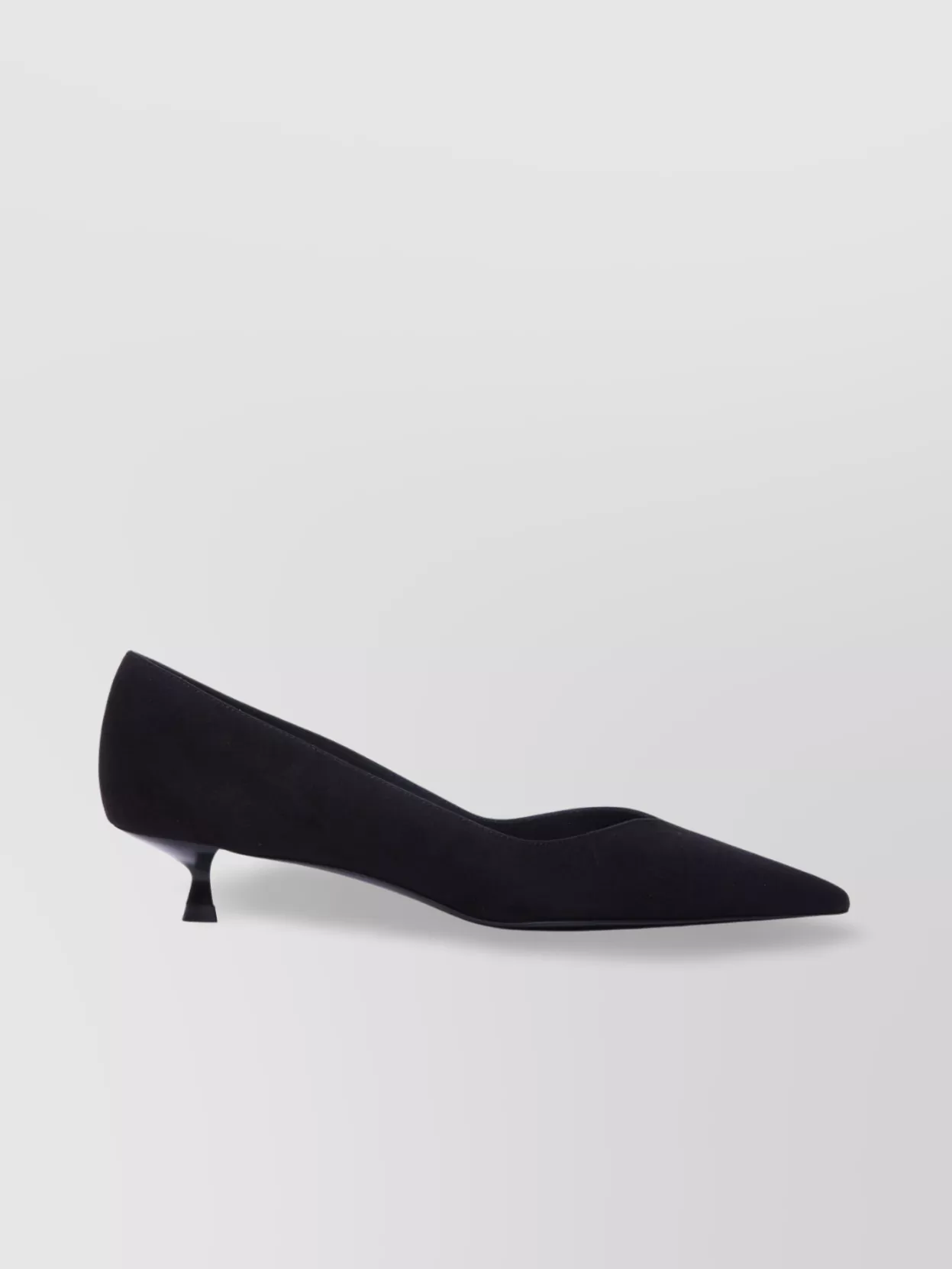 Shop Stuart Weitzman Pointed Toe Kitten Heel Pumps