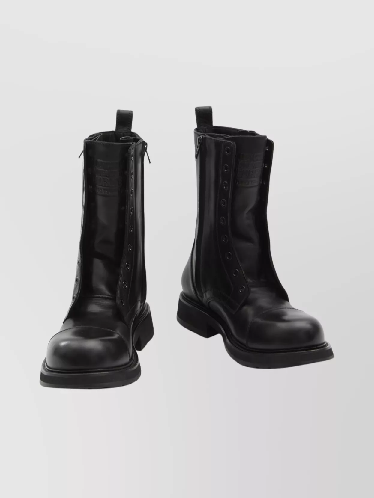Balenciaga Lace-Up Truck Boots Rubber Sole