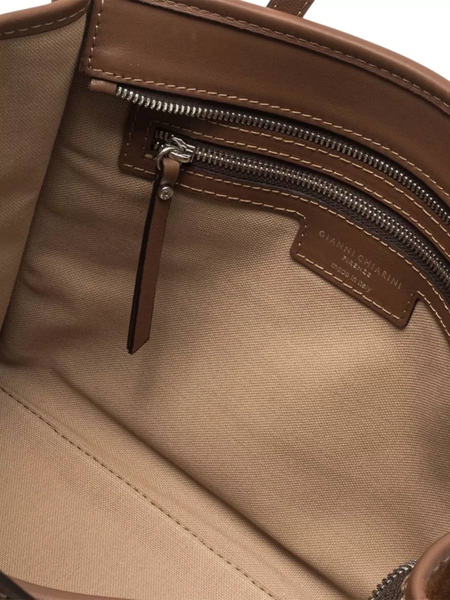 Gianni Chiarini Leather Knot-Detail Tote Bag