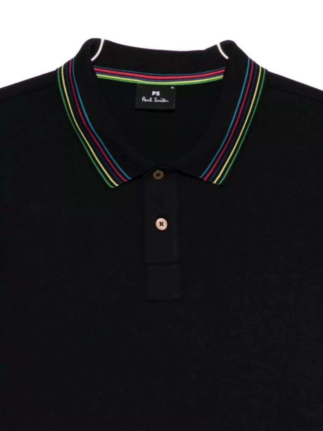 Paul Smith Cotton Blend Polo Shirt With Striped Collar