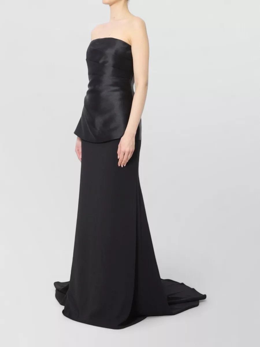Solace London Draped Slim-Fit Maxi Gown