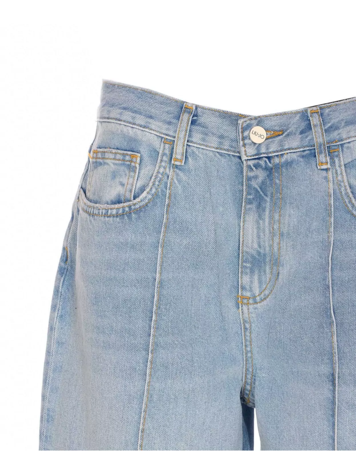 Liu Jo Straight Fit Denim Jeans Cuffs