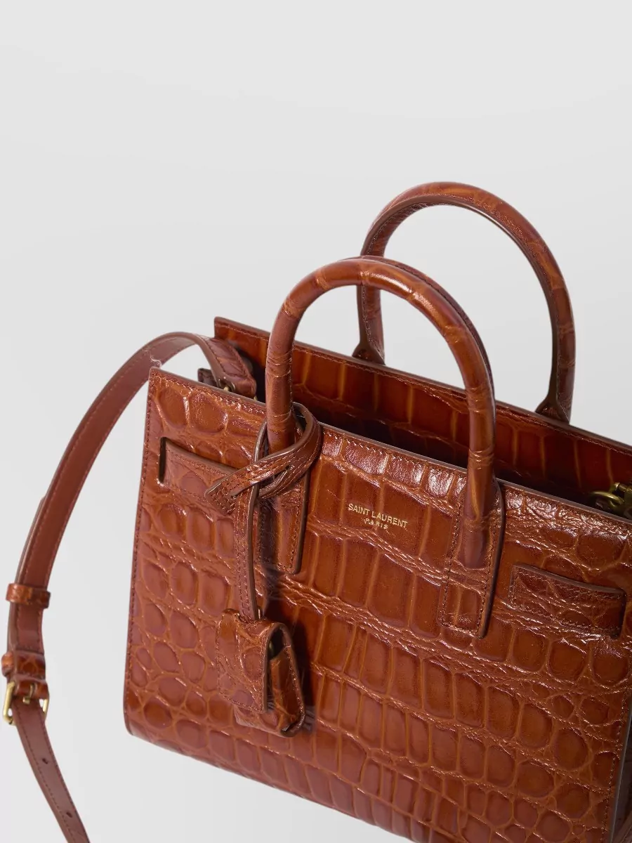 Saint Laurent Sac De Jour Nano Leather Shoulder Bag