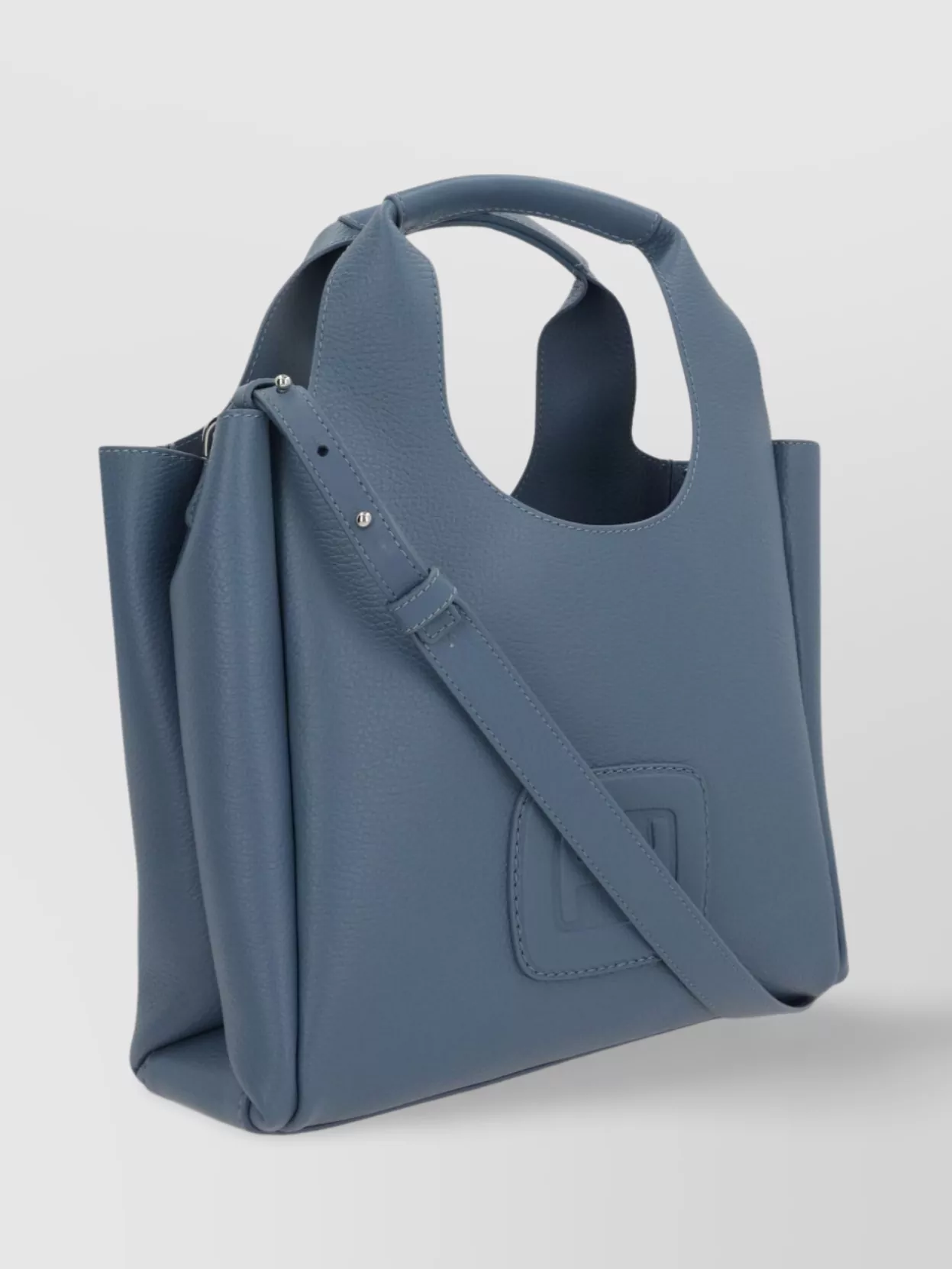 Hogan Small Leather Tote Bag With Structured Shape