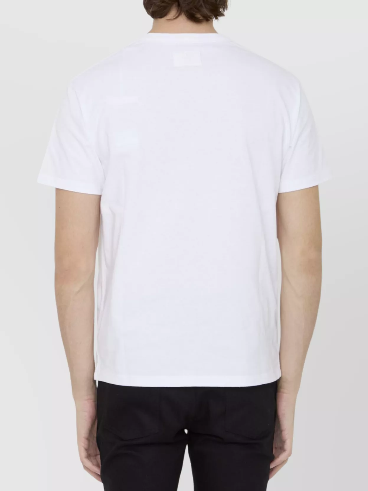 Valentino Garavani Crewneck Cotton T-Shirt Ribbed Collar
