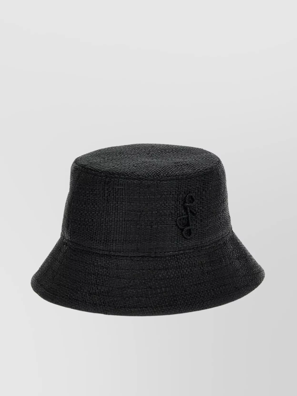 Ruslan Baginskiy Textured Wide Brim Raffia Bucket Hat