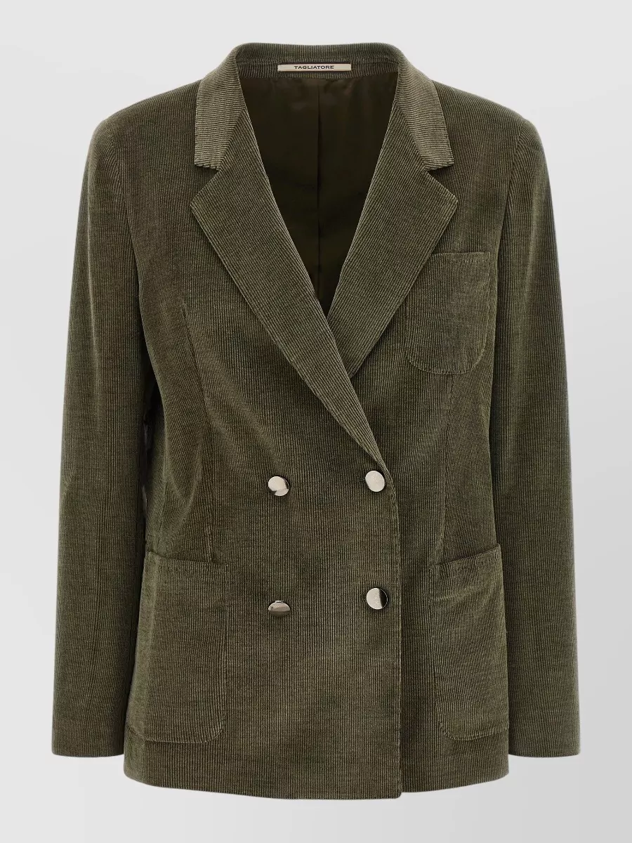 Tagliatore corduroy double-breasted blazer