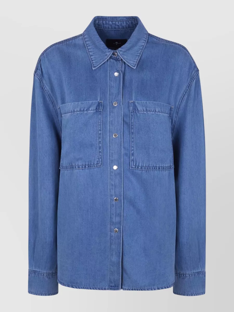 7 For All Mankind Oversized lyocell shirt
