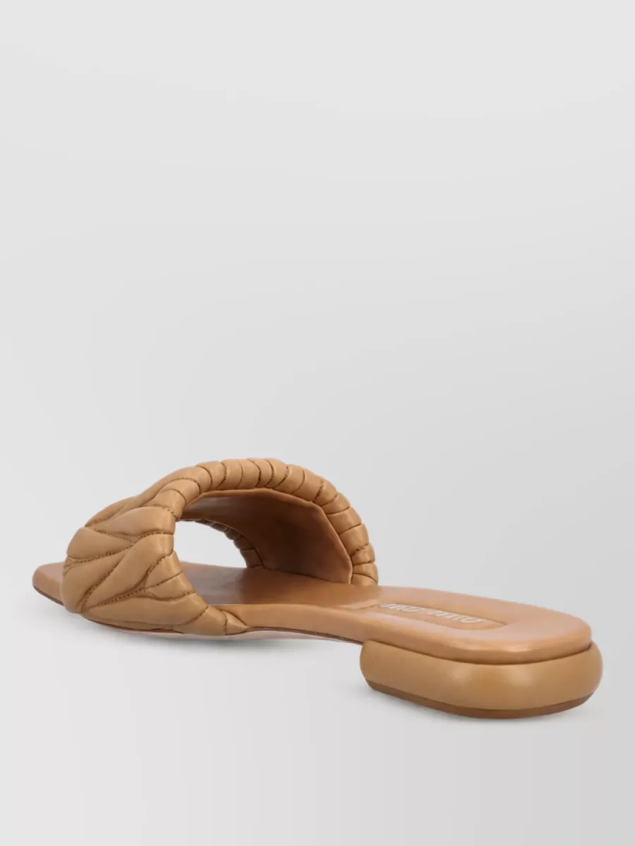 Miu Miu Leather Flat Mules