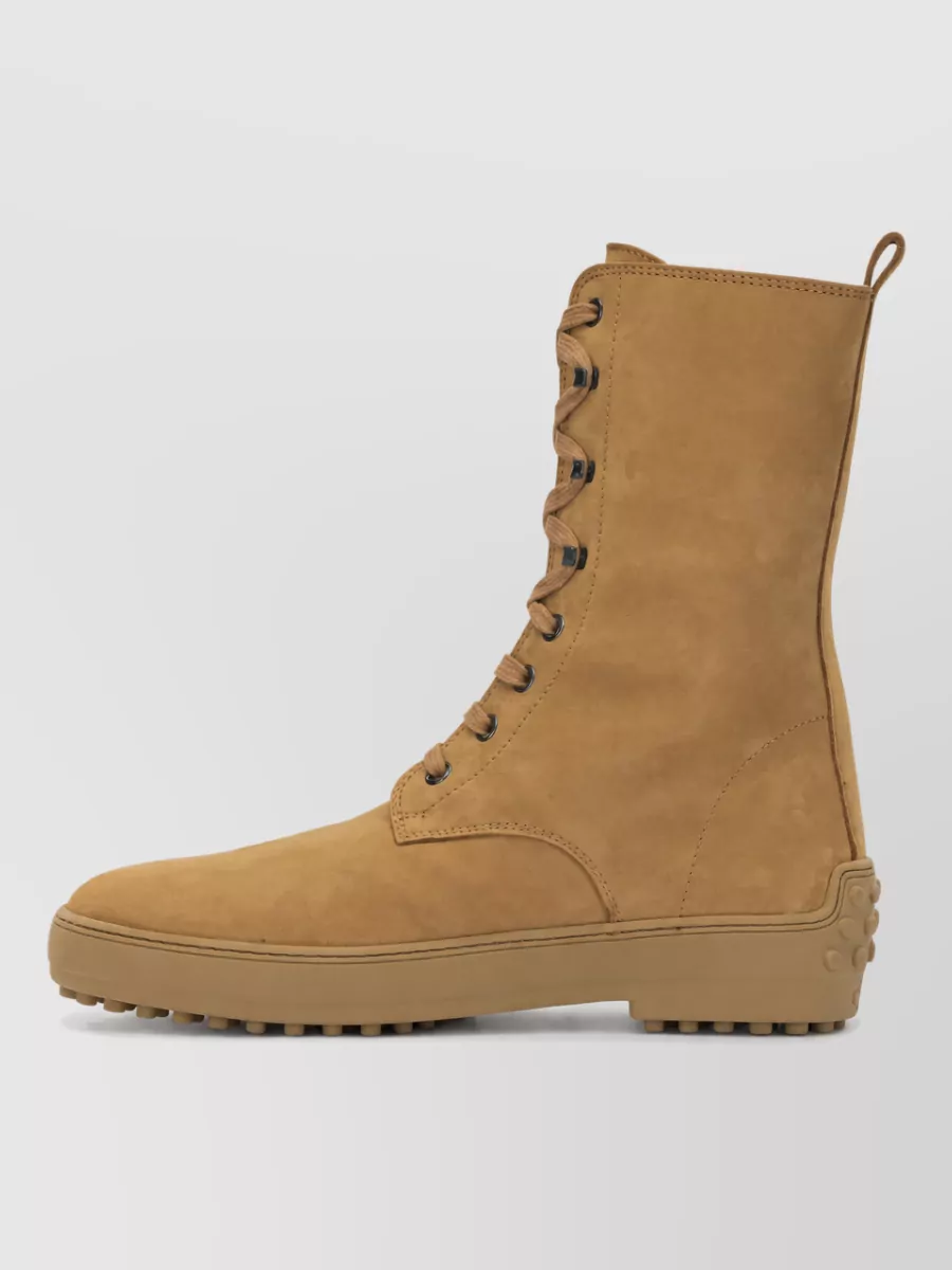 Tod's Leather Lace Up Boots