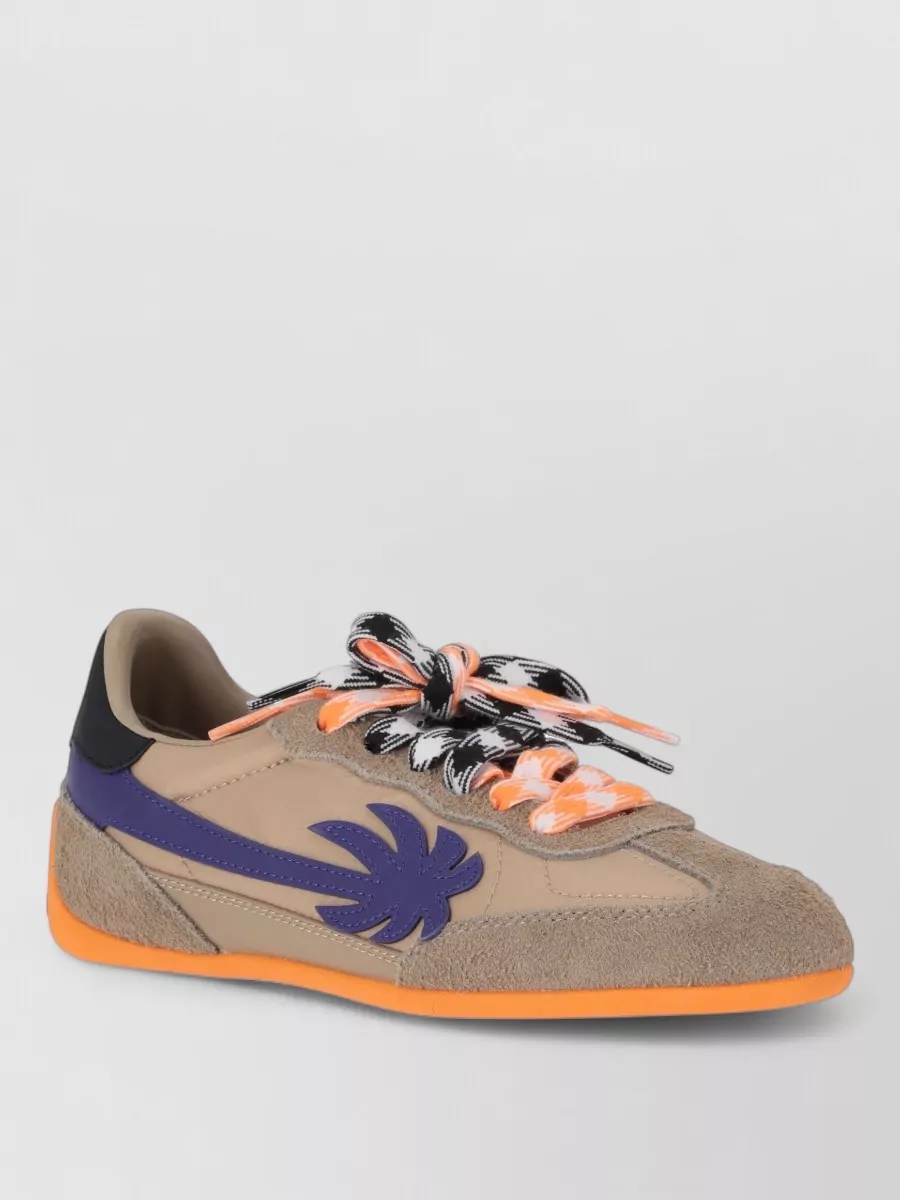 Palm Angels leather lace-up sneakers