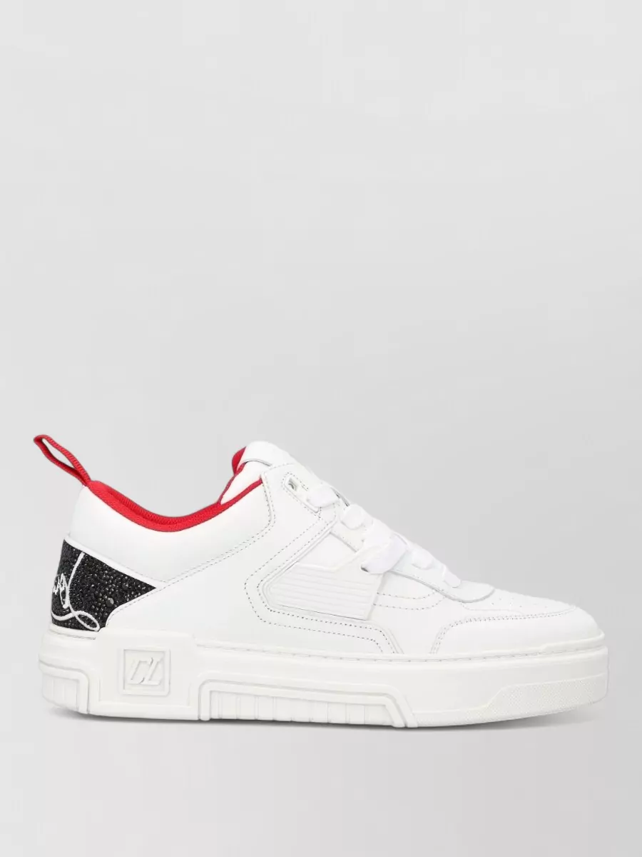 Christian Louboutin Astroloubi Leather Sneakers Pull Tab Sole
