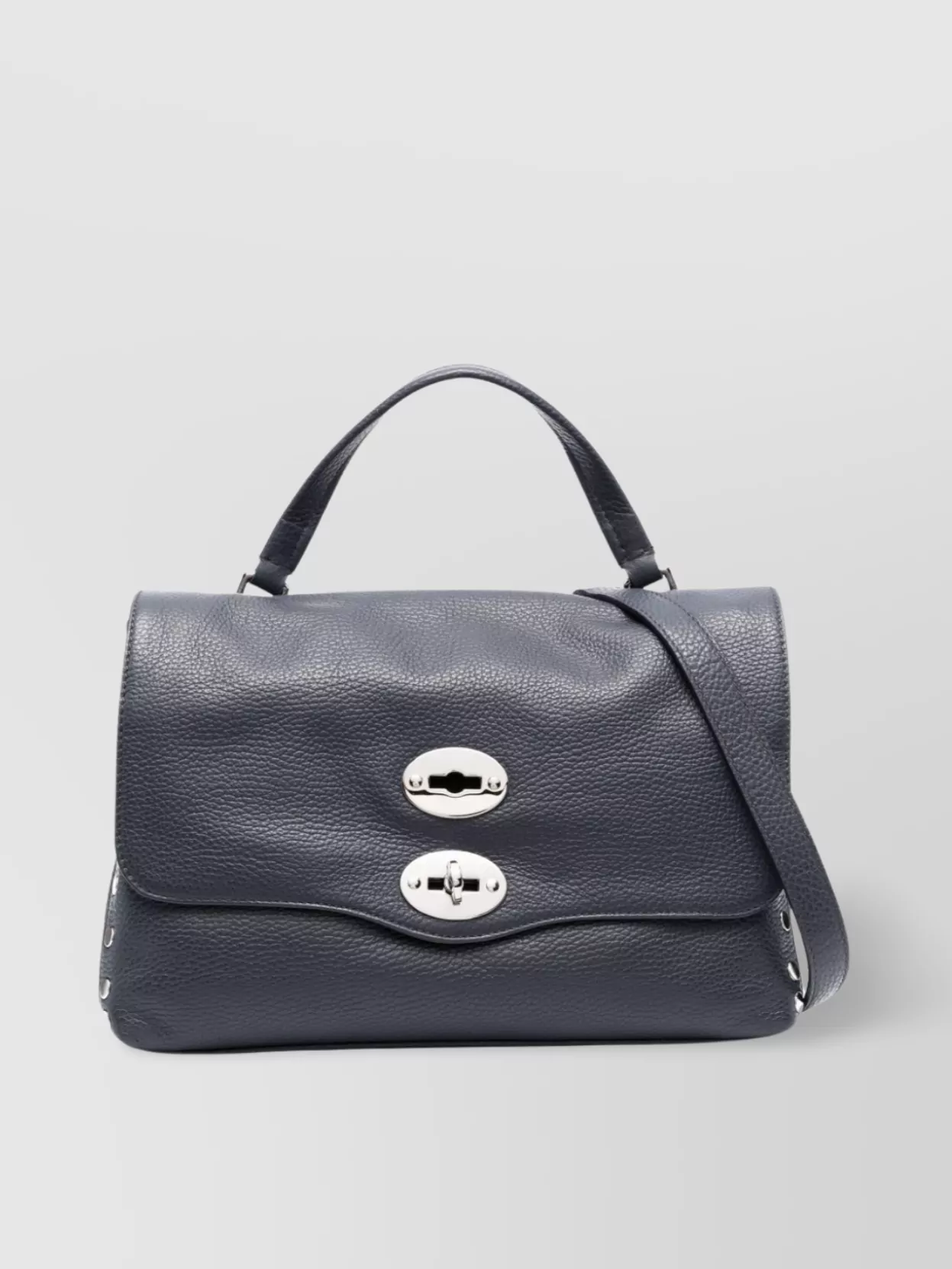 Zanellato Shoulder Bag With Stud Embellishment And Top Handle