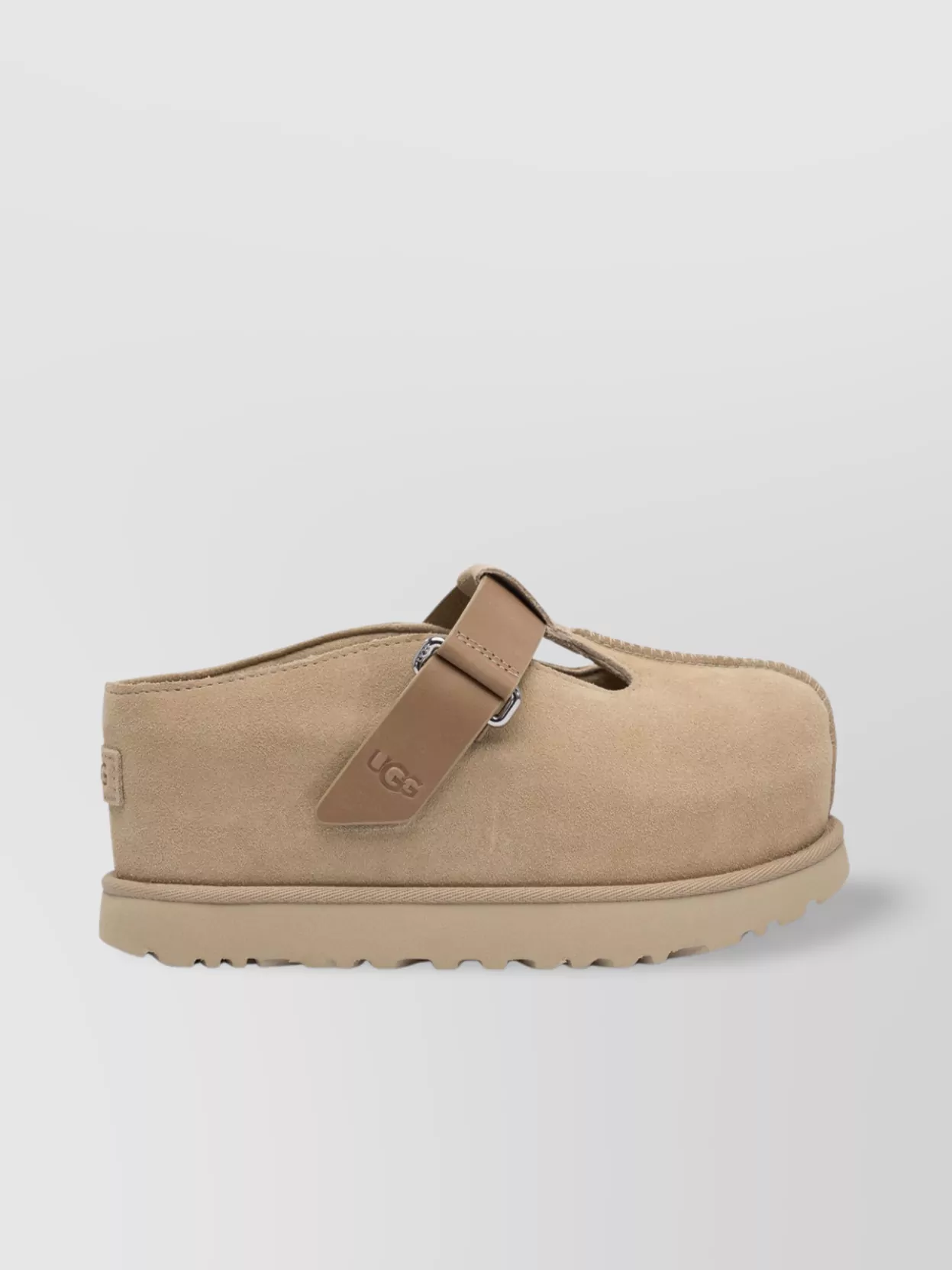 Ugg Round Toe Suede Loafers Rubber Sole