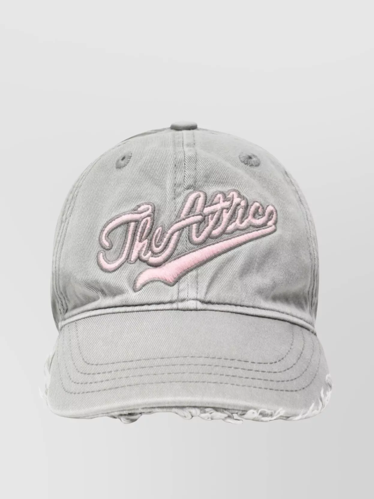 Attico Vintage Effect Baseball Cap Curved Brim
