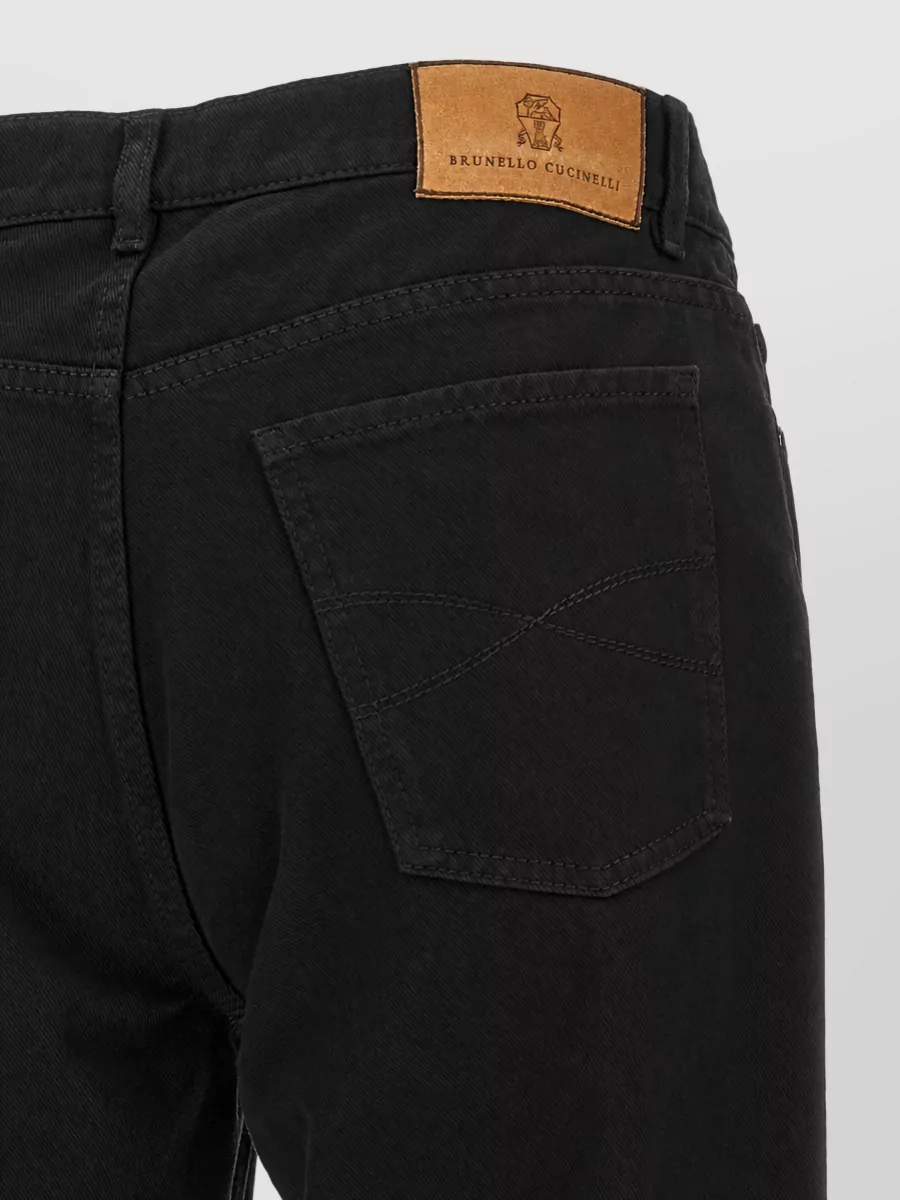 Brunello Cucinelli Denim high-rise straight-leg jeans