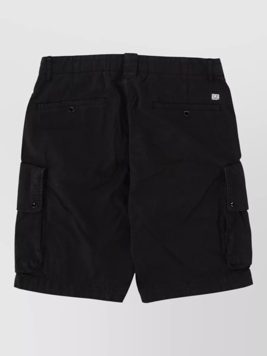 C.p. Company Cotton Gabardine Cargo Bermuda Shorts