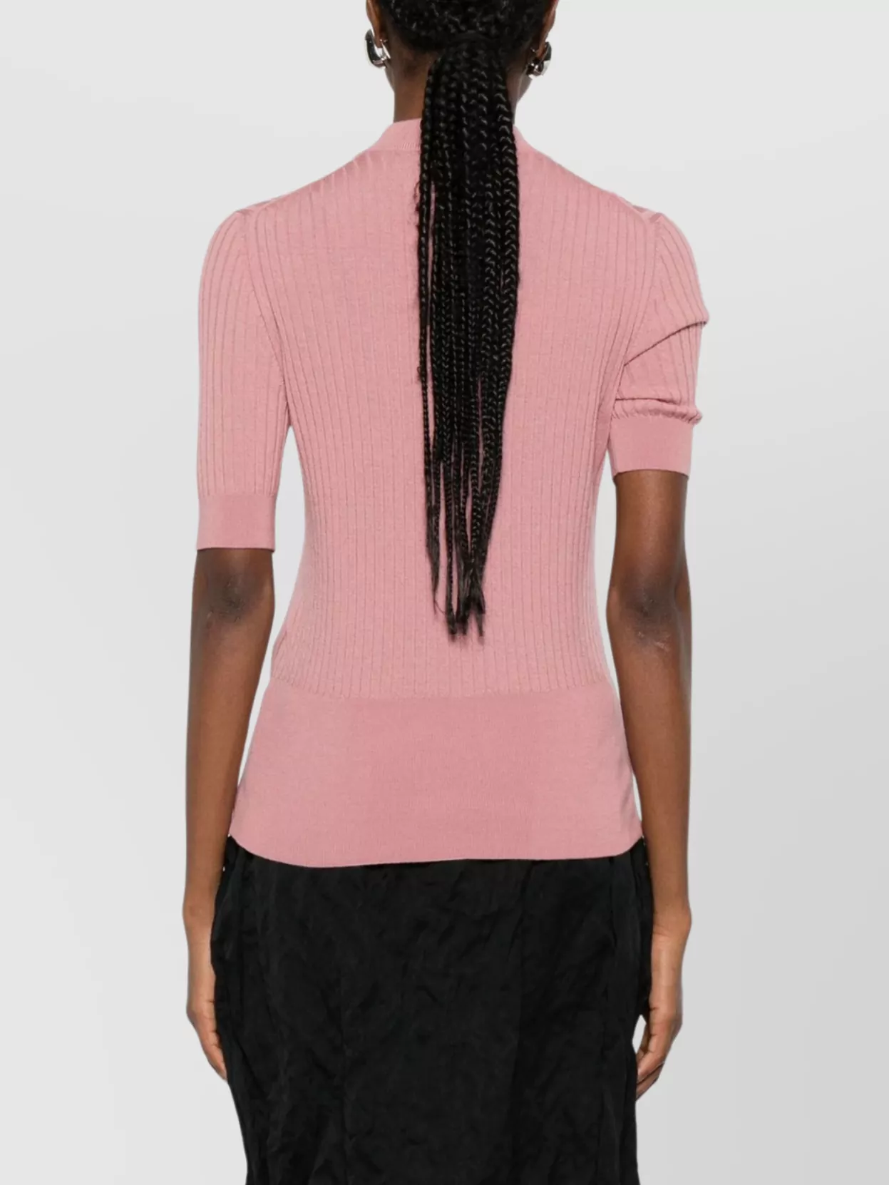 Fendi Knit Pullover With Crew Neck And Ribbed Texture