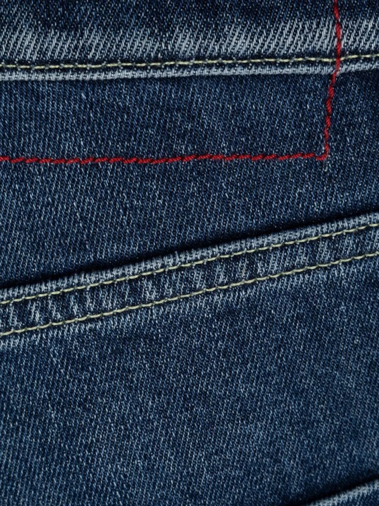 Dondup Denim Trousers With Belt Loops And Contrast Stitching