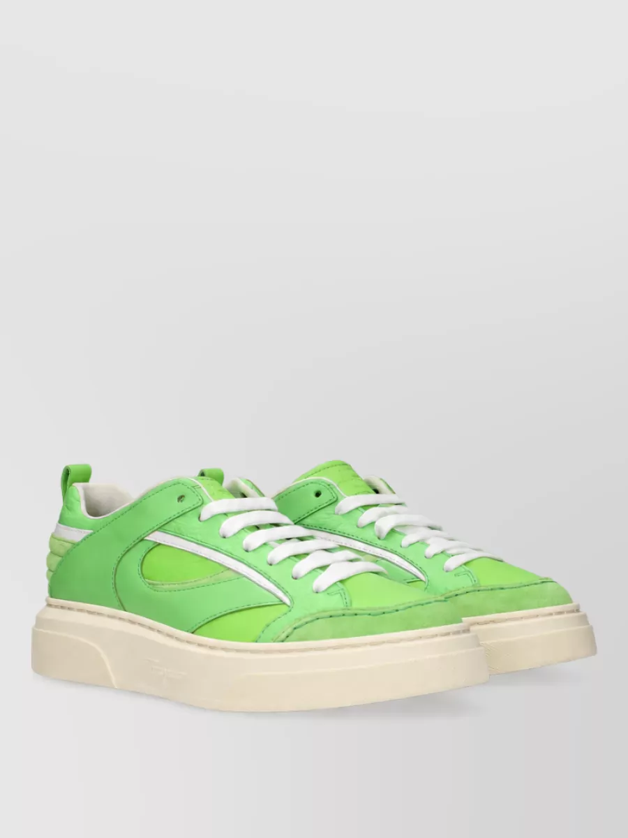 Ferragamo Leather Low-Top Sneakers