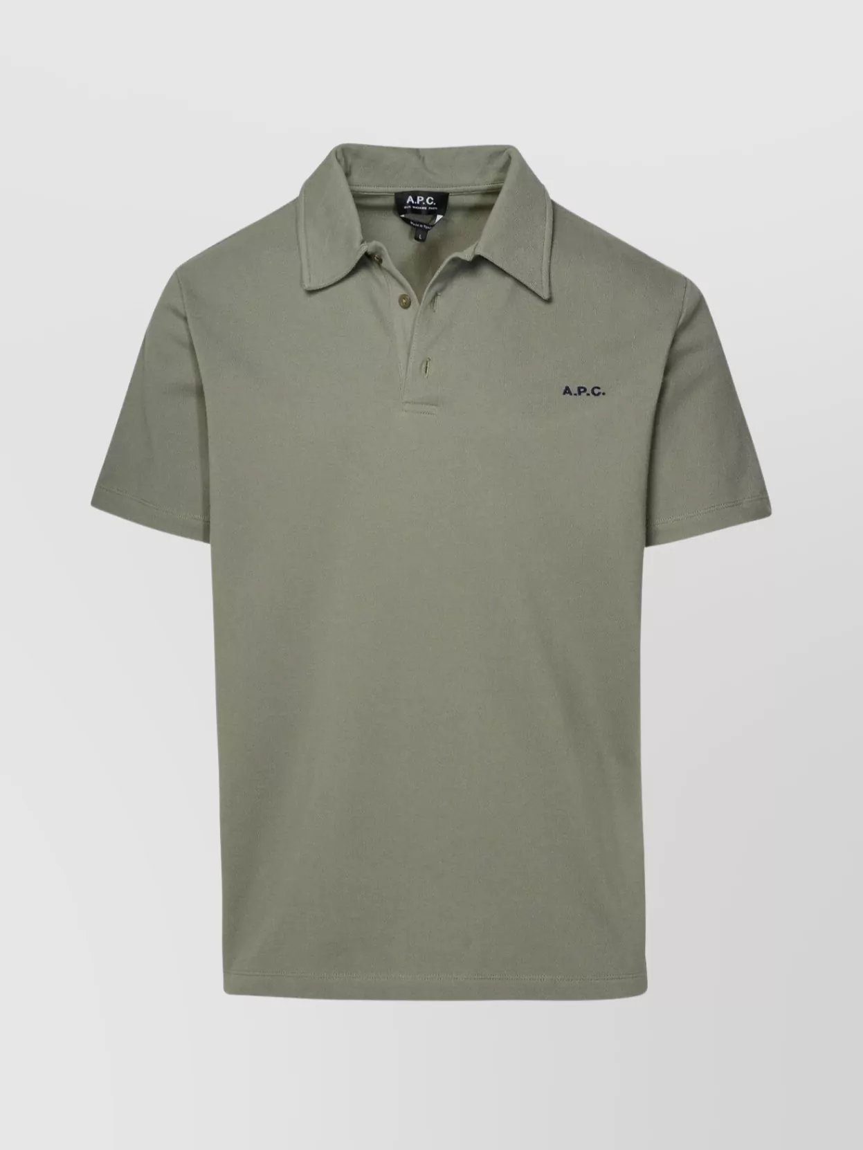 Shop Apc Cotton Polo Shirt Short Sleeves