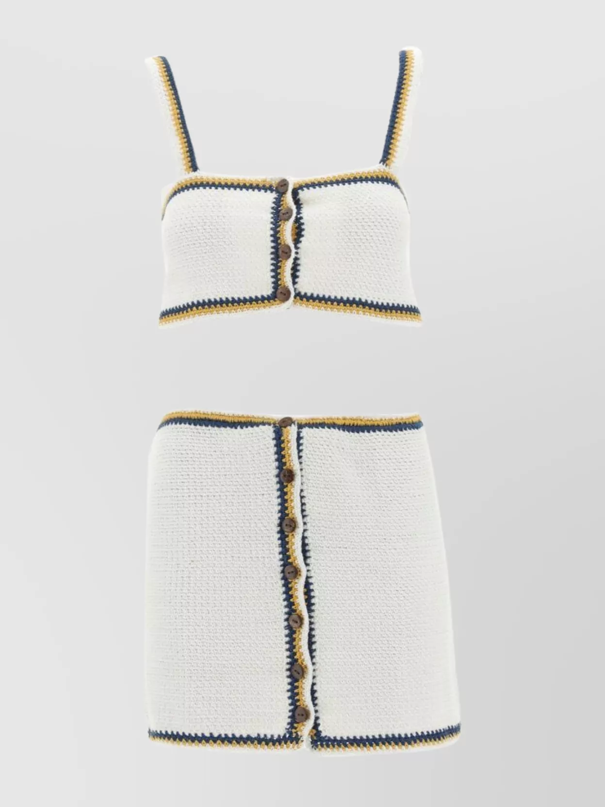 Shop Akoia Swim Knit Skirt Set Button Accents
