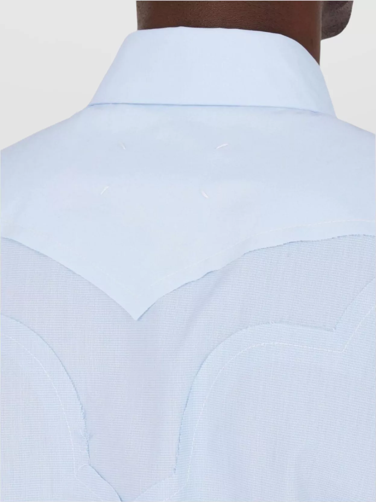 Maison Margiela Long Sleeve Cotton Shirt With Button-Down Collar