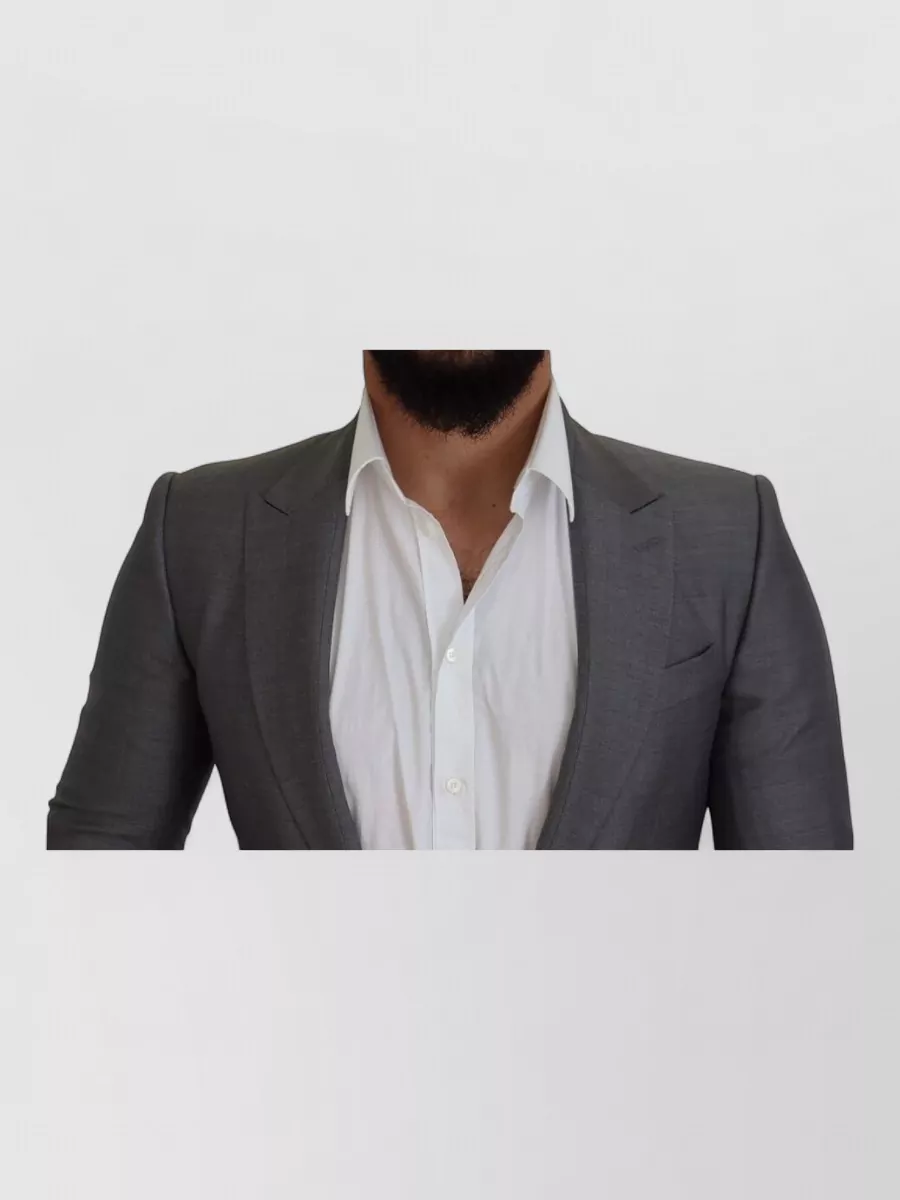 Dolce&Gabbana Wool Silk Slim-Fit Blazer