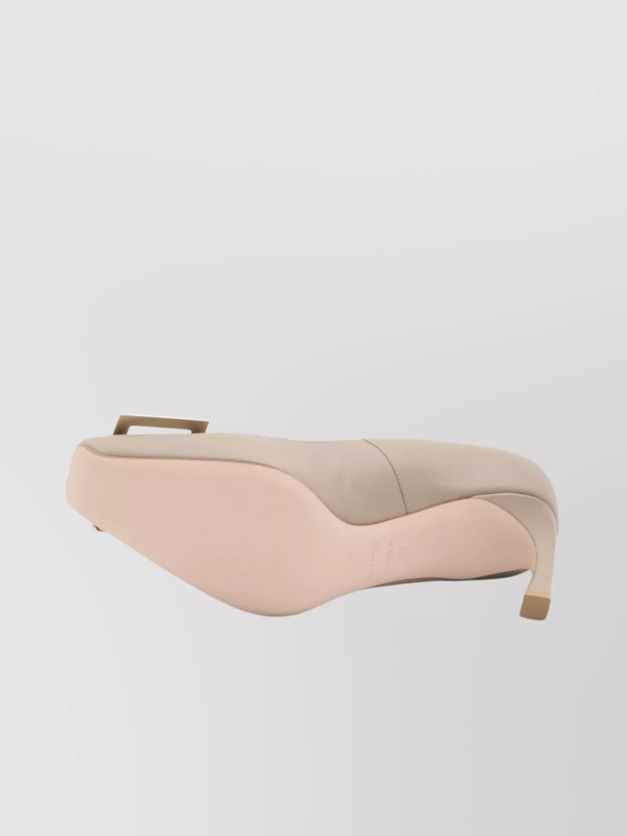 Roger Vivier Trompette Buckle Detail Square Toe Pumps