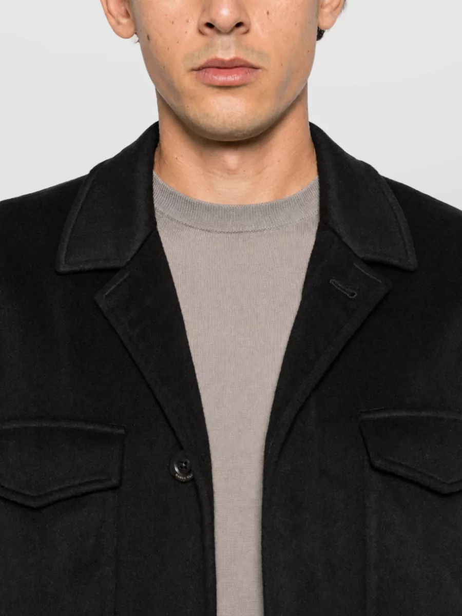 Boglioli Cashmere Single-Breasted Coat
