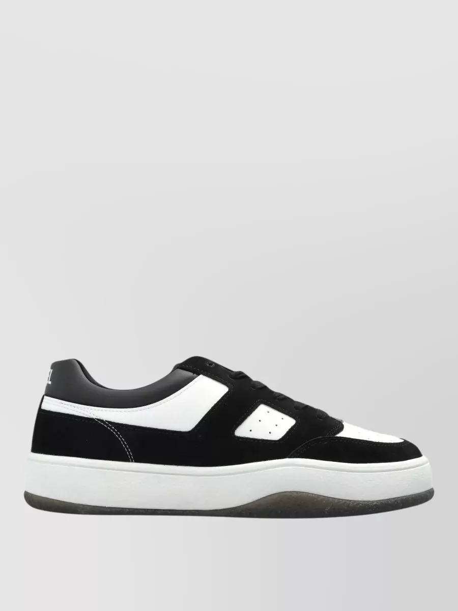 Diesel Leather Low-Top Lace-Up Sneakers