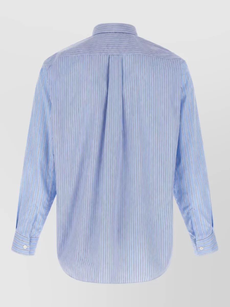 Comme des Garçons Striped patchwork shirt