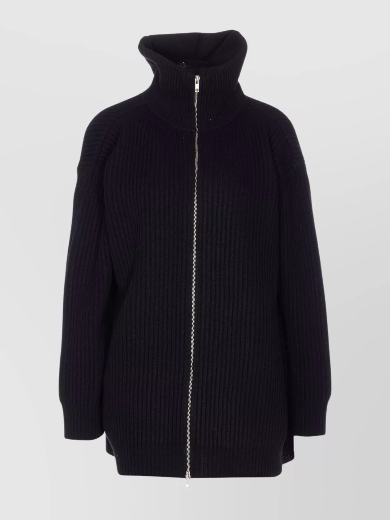 Mm6 Maison Margiela High Neck Long Sleeve Knitted Jacket