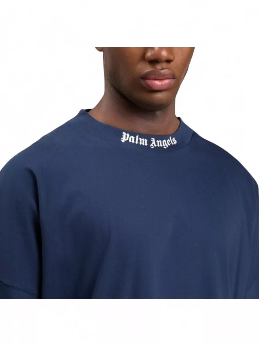 Palm Angels Cotton Logo-Print Short-Sleeve T-Shirt