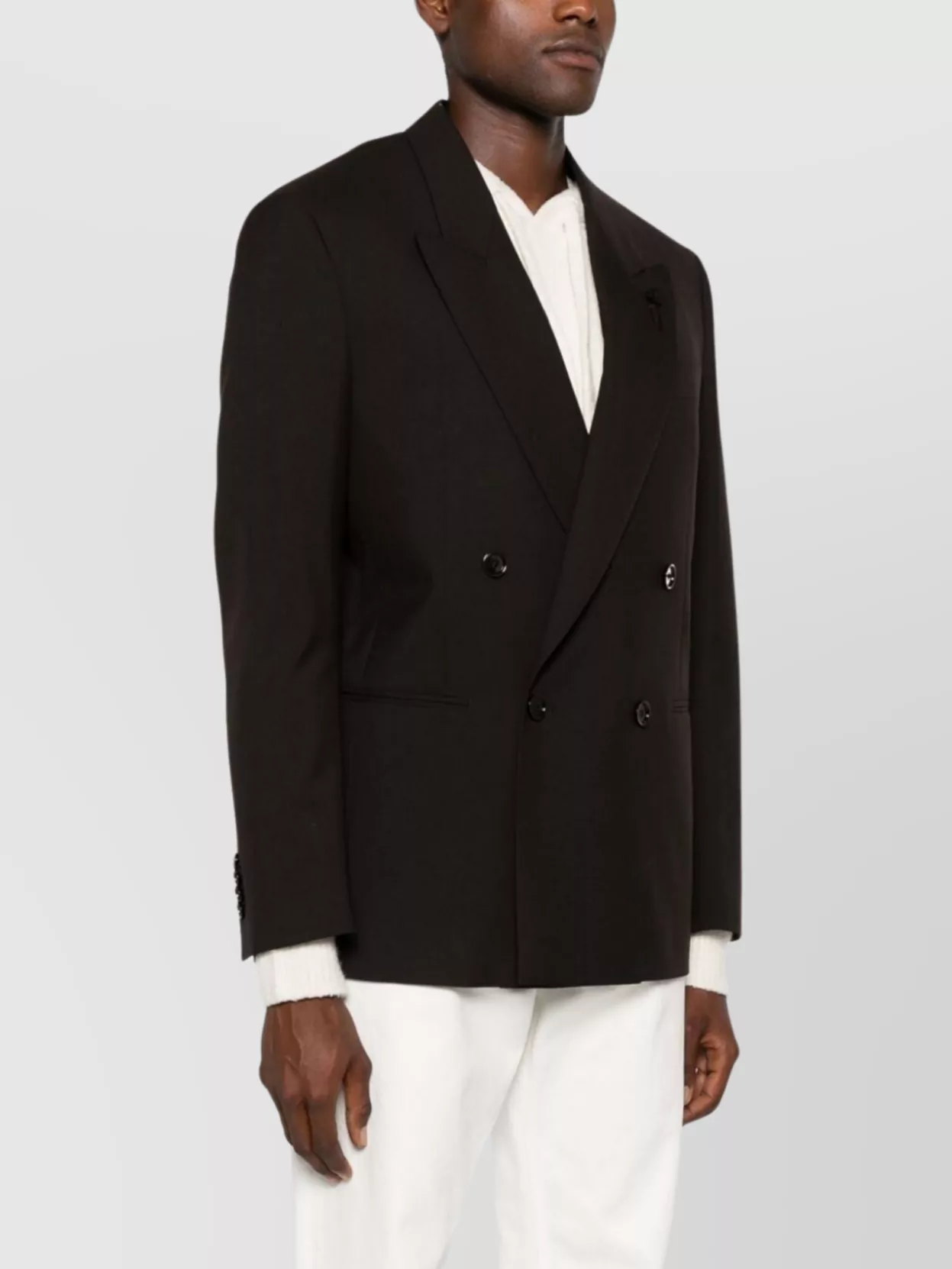 Lardini Man Jacket Attitude Drop 7 Regular In Brown