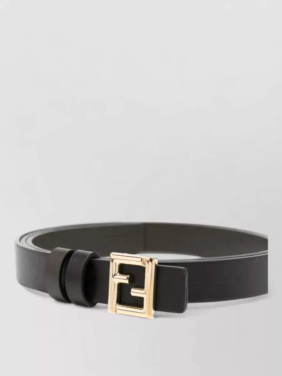 Fendi leather reversible belt