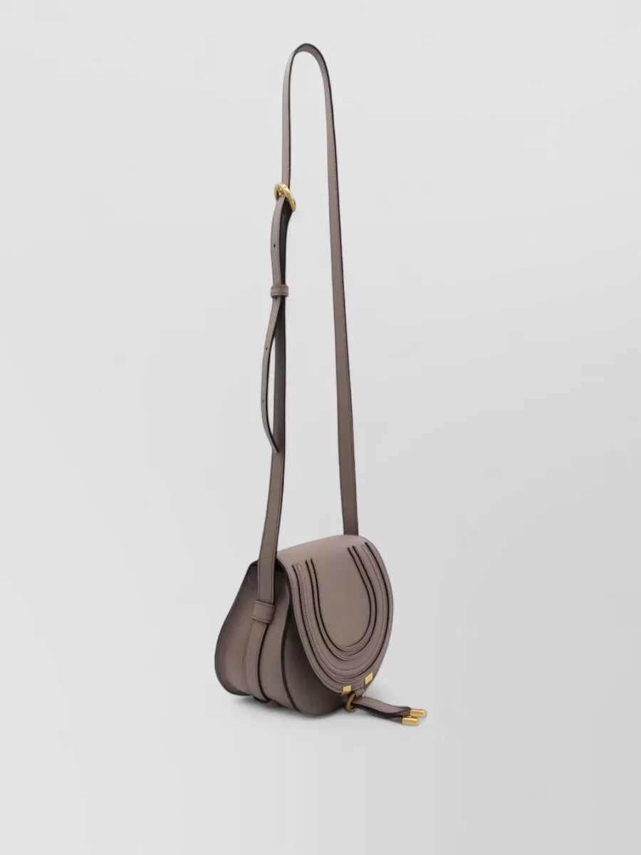 Chloé Textured Shoulder Bag Adjustable Strap